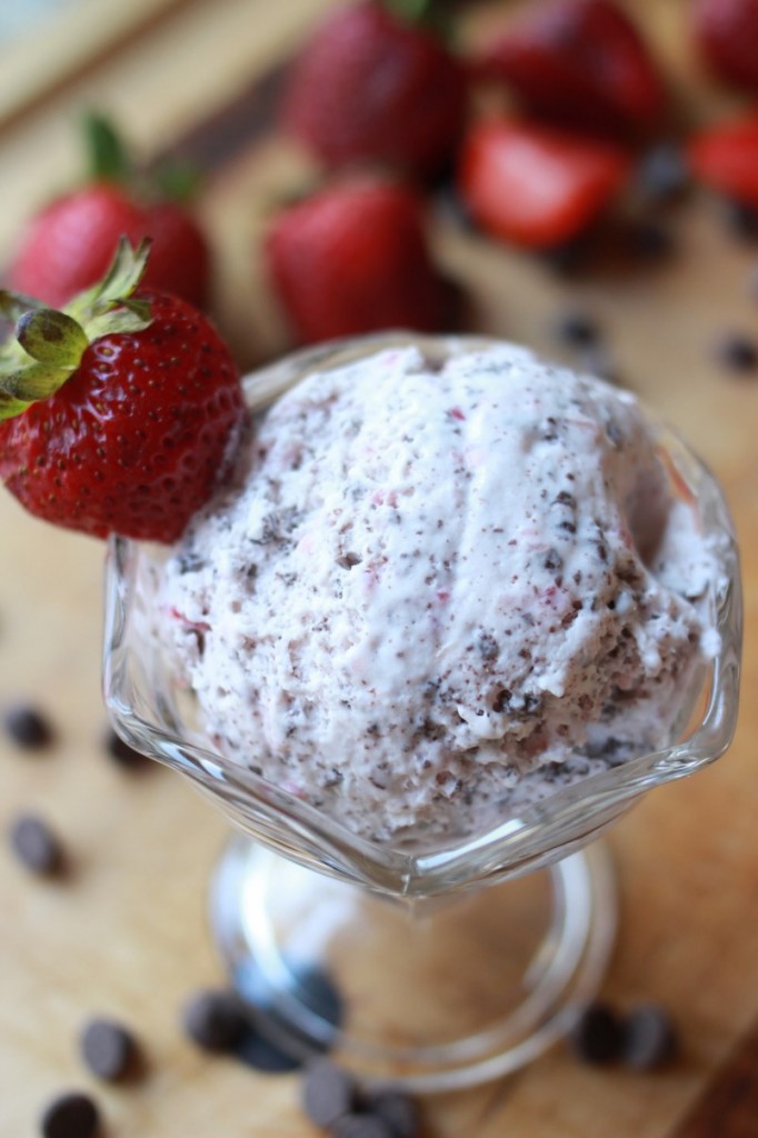 chocolate covered strawberry ice cream