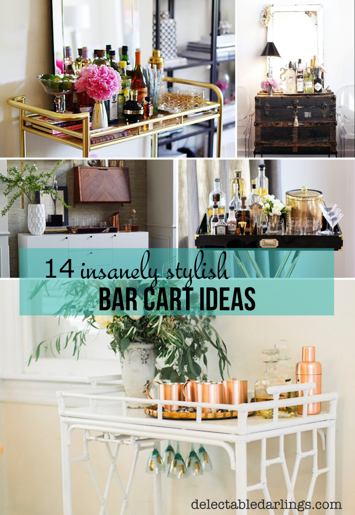 14 Insanely Stylish Bar Cart Ideas For, Dining Room Bar Cart Ideas